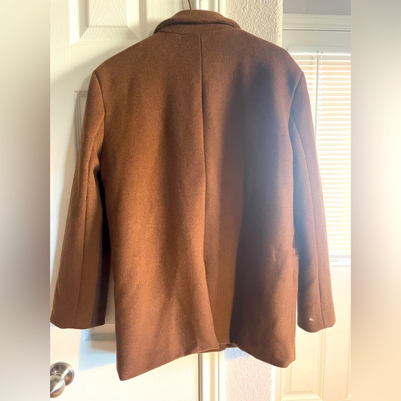 Crescent brown wool coat XS - Picture 2 of 4